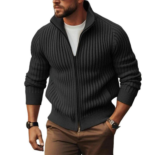 TrendFlex Knit Zip Sweater