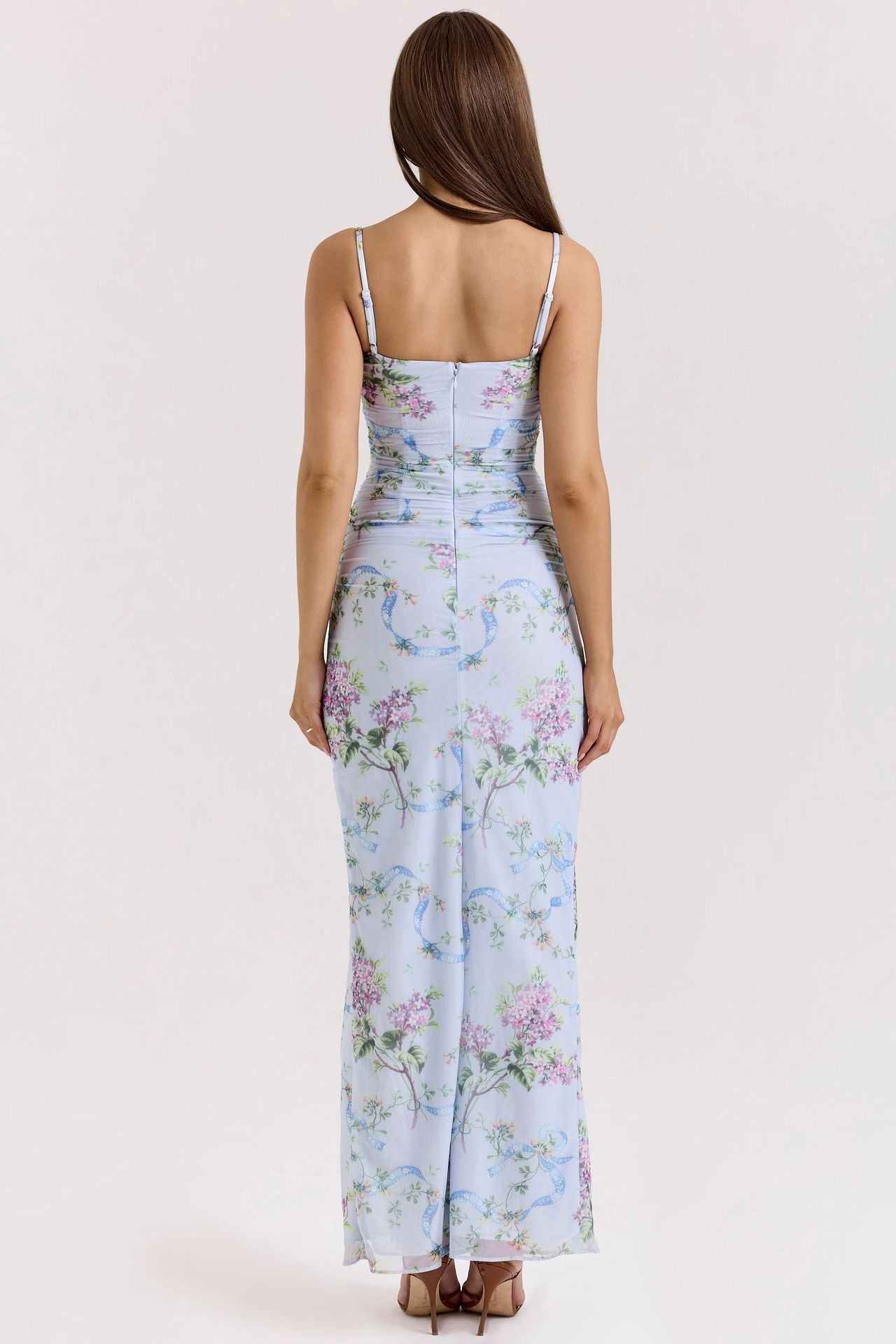 Slim Printed Halter Dress
