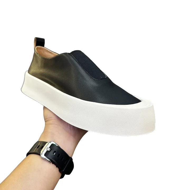 Luamilys | Retro Soft Leather Skate Shoes