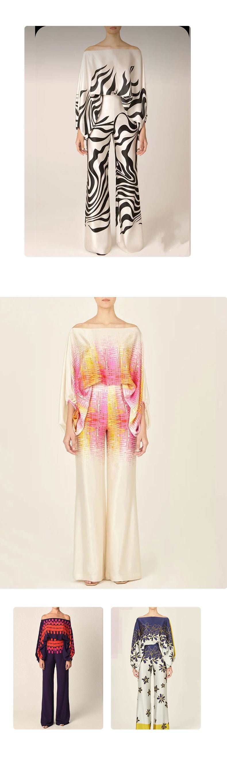 Effortless Confidence Batwing Sleeve & Wide-Leg Pants Set