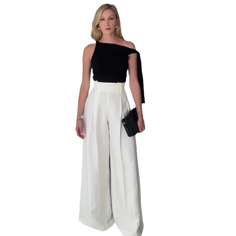 Stylish One-Shoulder Outfit Set