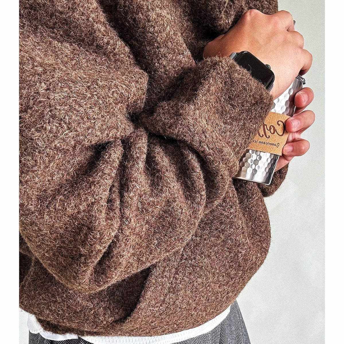 Autumn-Winter Fragrant Breeze Warm Textured Oversized Casual Hoodie