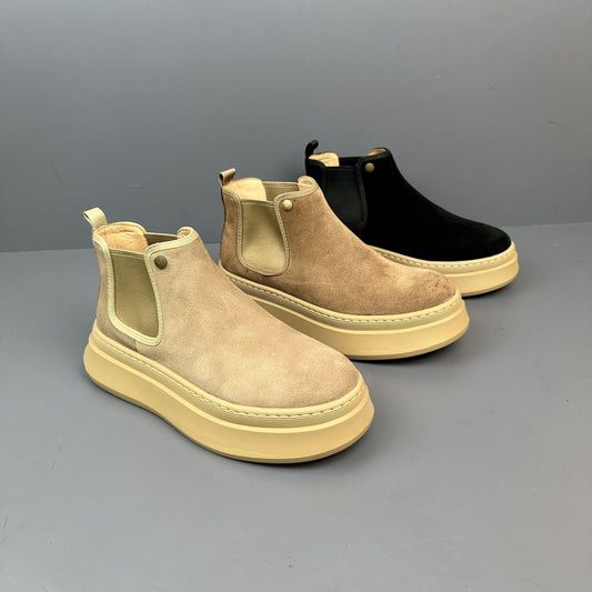 Handmade Retro British Versatile Chelsea Boots