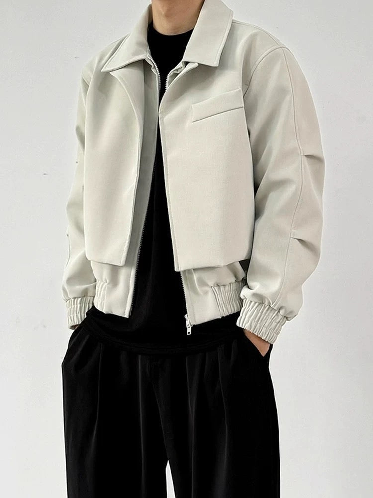 Textured Panelled Padded Jacket