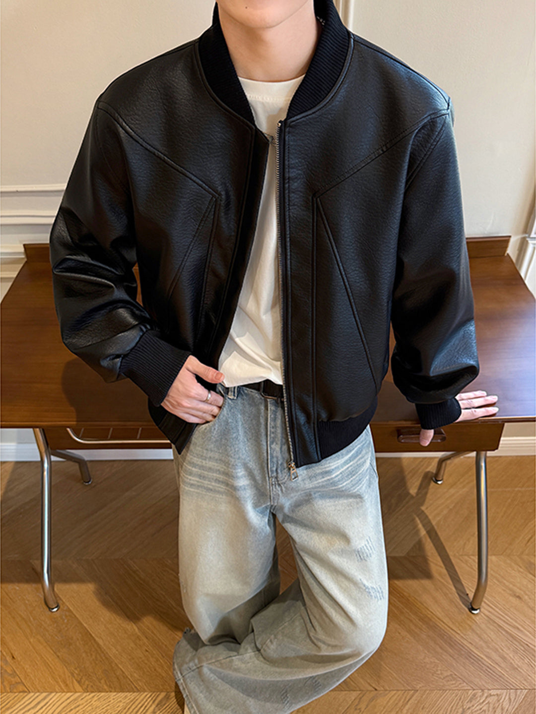 Urban Edge Faux Leather Jacket