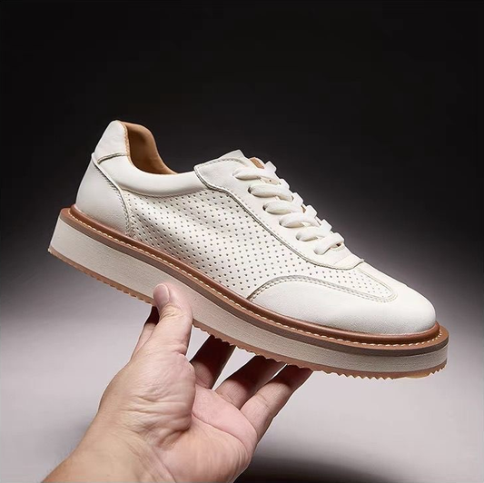 Handmade Retro New Casual Skate Shoes Fashion Breathable Softsole Leather Shoes