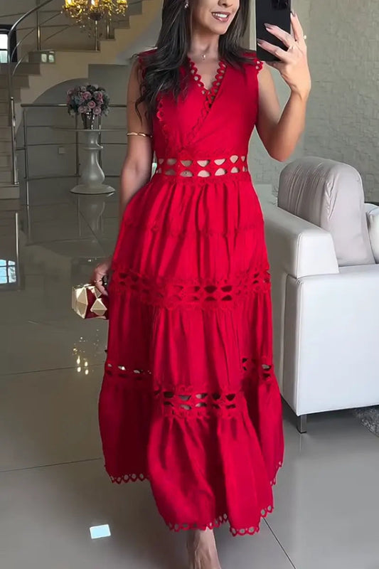 Effortless Grace Timeless Lace Maxi Dress