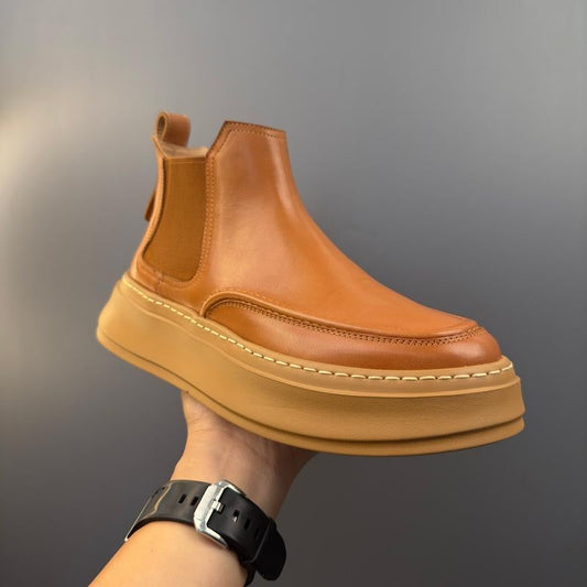 Handmade Retro Horsehide Chelsea Boots | Vintage British Style Martin Boot