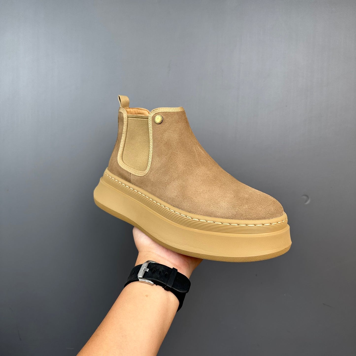 Handmade Retro British Versatile Chelsea Boots