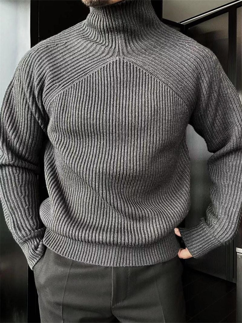 CozyCore High-Neck Thermal Pullover