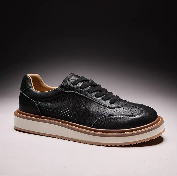 Handmade Retro New Casual Skate Shoes Fashion Breathable Softsole Leather Shoes