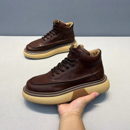 Handcrafted Vintage Horsehide British-Style Mid-Calf Boots