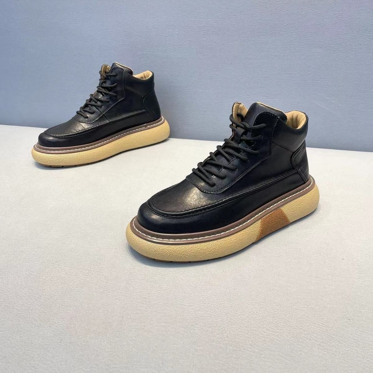 Handcrafted Vintage Horsehide British-Style Mid-Calf Boots