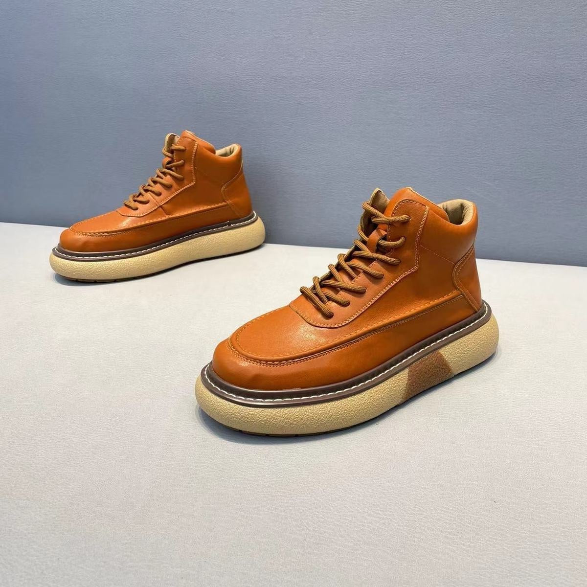 Handcrafted Vintage Horsehide British-Style Mid-Calf Boots