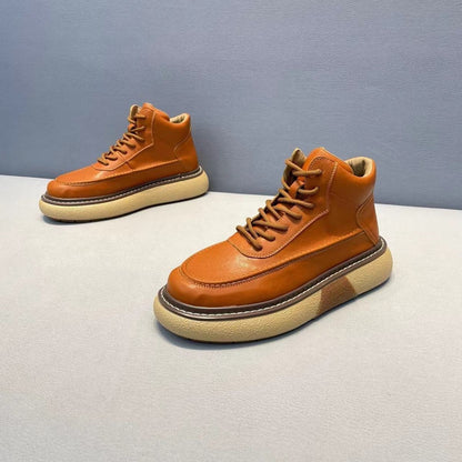 Handcrafted Vintage Horsehide British-Style Mid-Calf Boots