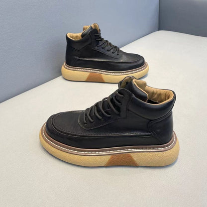 Handcrafted Vintage Horsehide British-Style Mid-Calf Boots