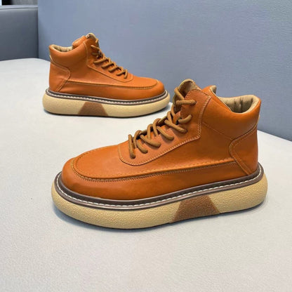 Handcrafted Vintage Horsehide British-Style Mid-Calf Boots