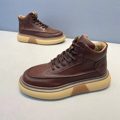 Handcrafted Vintage Horsehide British-Style Mid-Calf Boots