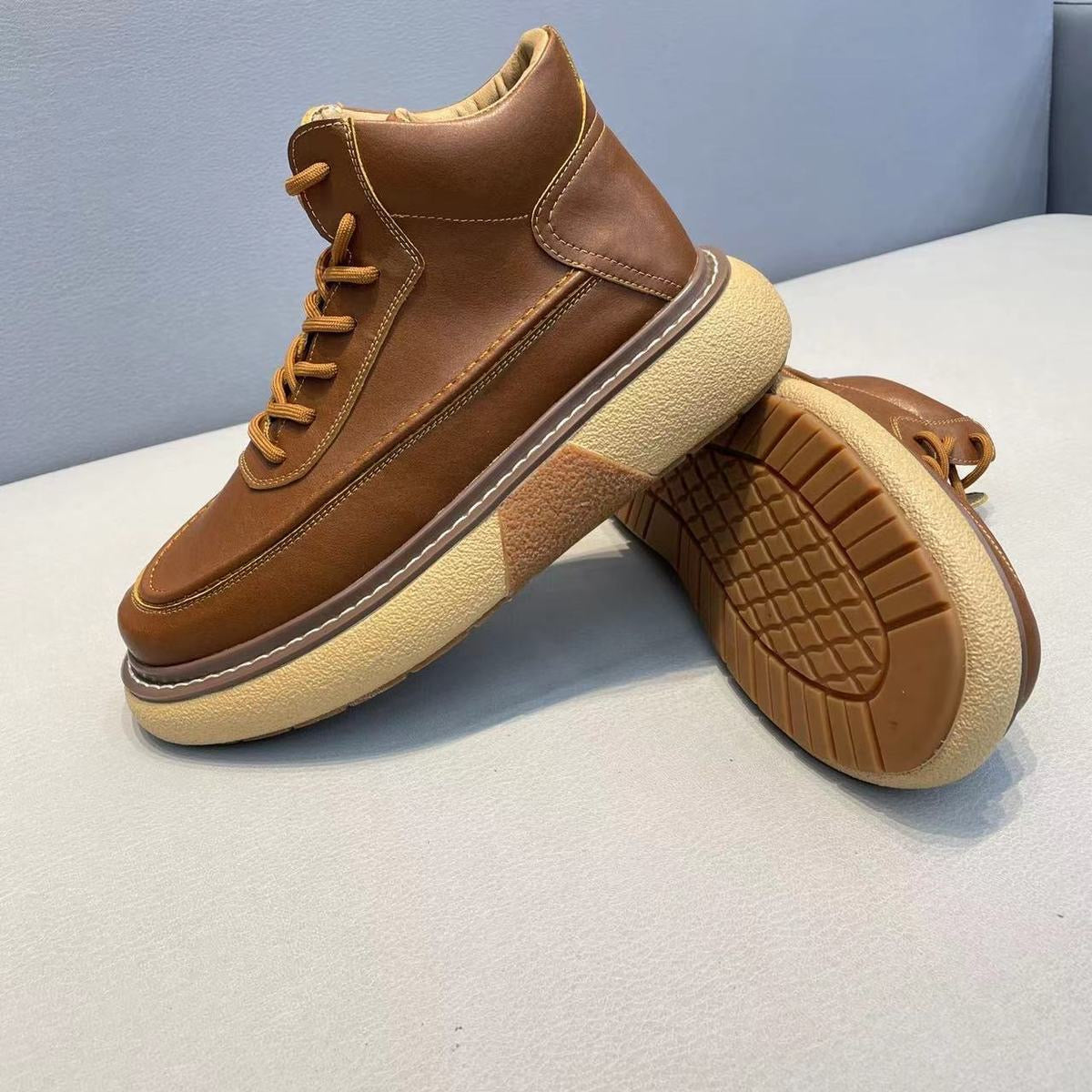 Handcrafted Vintage Horsehide British-Style Mid-Calf Boots