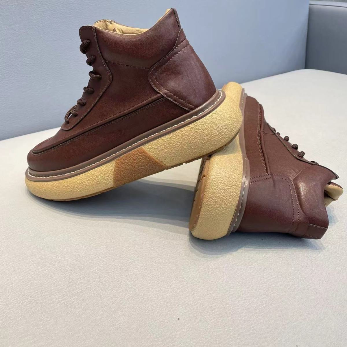 Handcrafted Vintage Horsehide British-Style Mid-Calf Boots