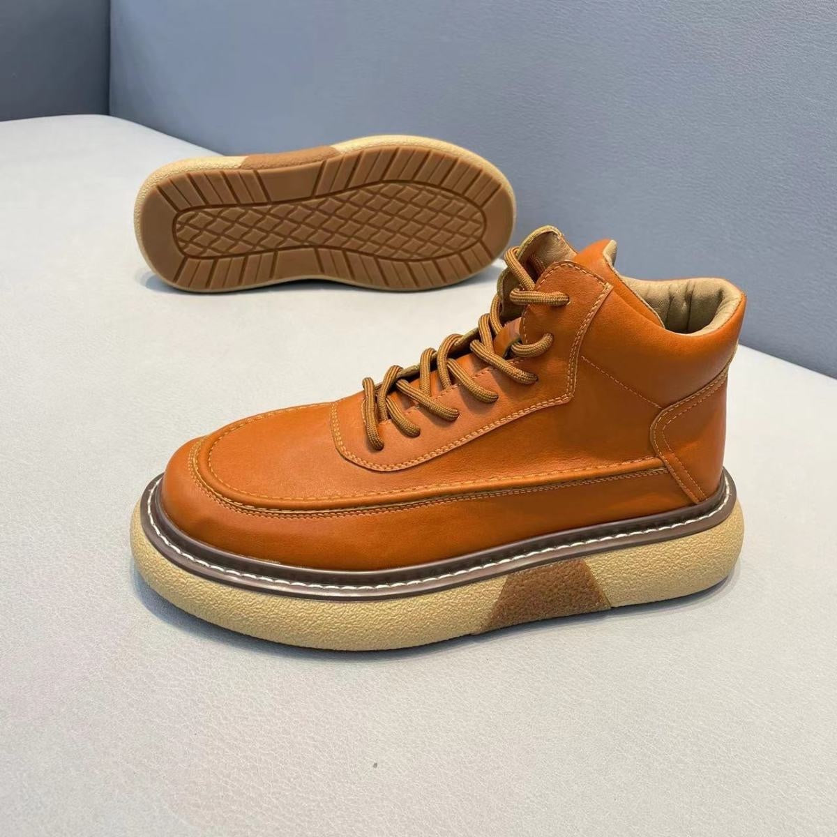 Handcrafted Vintage Horsehide British-Style Mid-Calf Boots