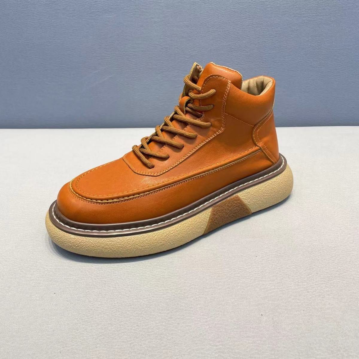 Handcrafted Vintage Horsehide British-Style Mid-Calf Boots