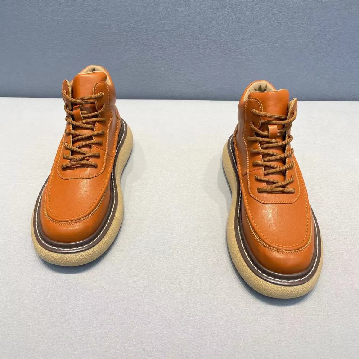 Handcrafted Vintage Horsehide British-Style Mid-Calf Boots