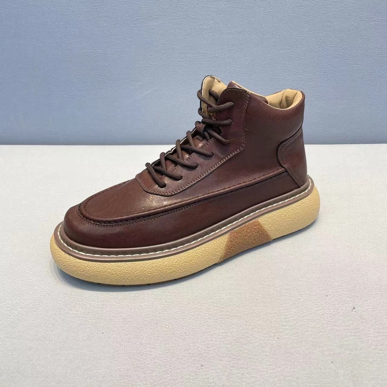 Handcrafted Vintage Horsehide British-Style Mid-Calf Boots