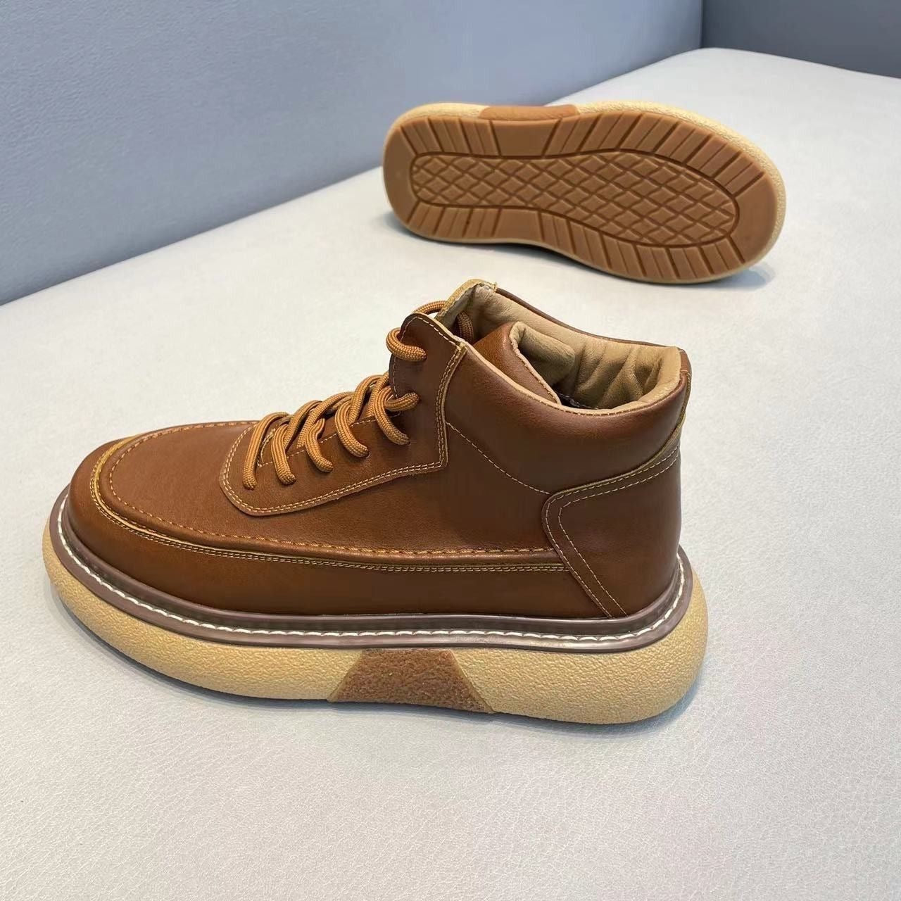 Handcrafted Vintage Horsehide British-Style Mid-Calf Boots