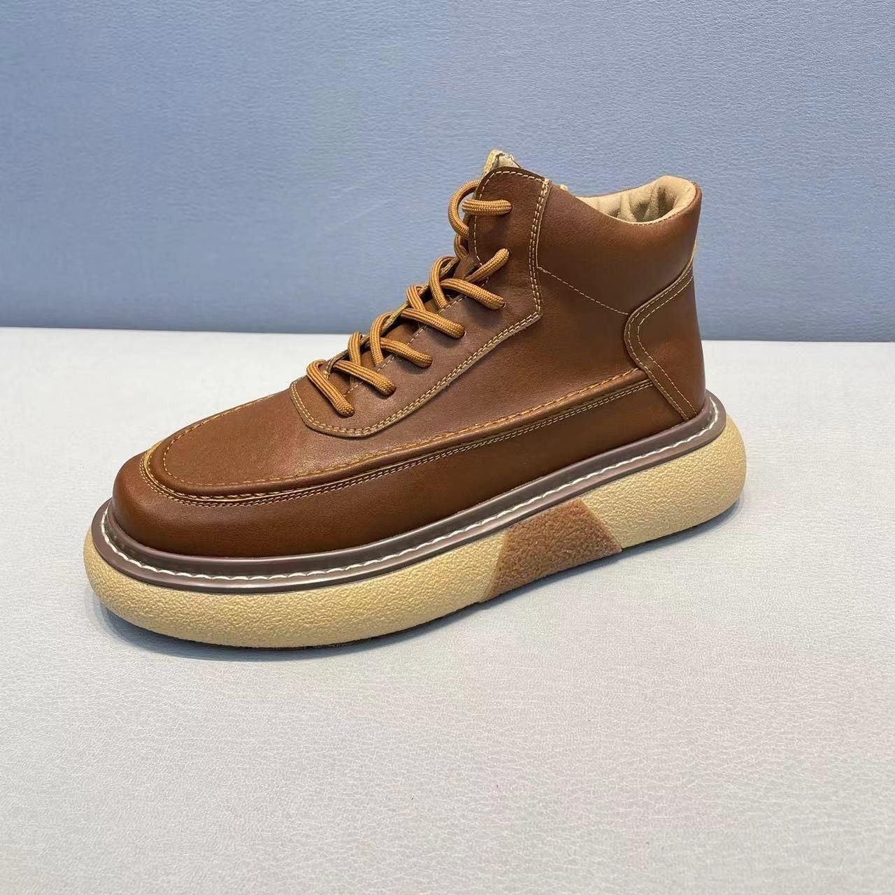 Handcrafted Vintage Horsehide British-Style Mid-Calf Boots