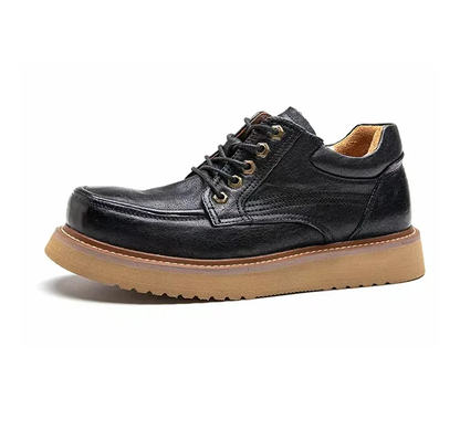 Handcrafted Vintage Lace-Up Soft-Sole Casual Business Leather Shoes