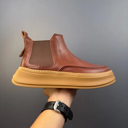 Handmade Retro Horsehide Chelsea Boots | Vintage British Style Martin Boot