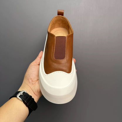 Handcrafted Vintage Slip-On Fashionable Low-Top Sneakers