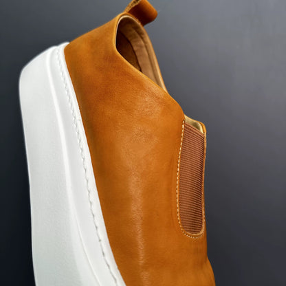 Handcrafted Vintage Slip-On Fashionable Low-Top Sneakers