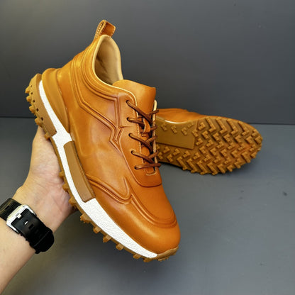 Handcrafted Vintage Horsehide Casual Fashion Sneakers