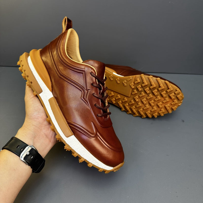 Handcrafted Vintage Horsehide Casual Fashion Sneakers