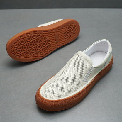 Handcrafted Vintage Minimalist Fashionable Versatile Lace-Up Casual Sneakers