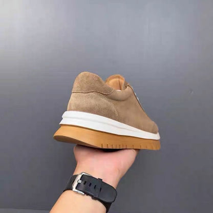 Autumn/Winter Handcrafted Vintage Fashion Versatile Soft Leather Exfoliating Casual Athletic Leather Shoes