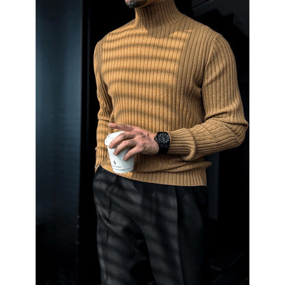 Men’s Slim-Fit Half Turtleneck Knit Sweater