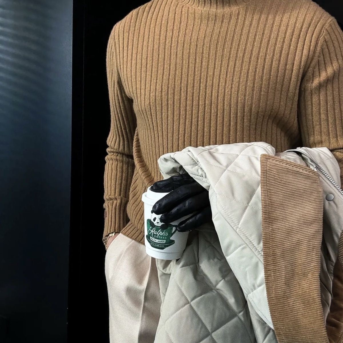 Men’s Slim-Fit Half Turtleneck Knit Sweater