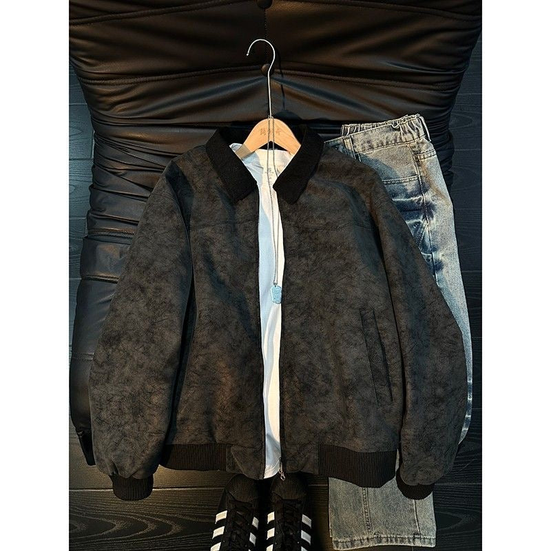Men’s Tie-Dye Utility Jacket | Casual Workwear Style
