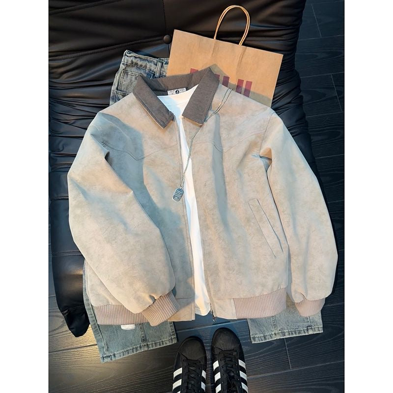 Men’s Tie-Dye Utility Jacket | Casual Workwear Style