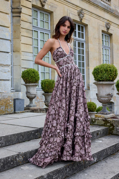 Elegant Printed Camisole Dress