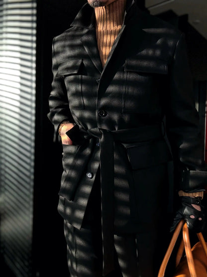 Men’s Slim-Fit Half Turtleneck Knit Sweater