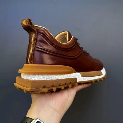 Handcrafted Vintage Horsehide Casual Fashion Sneakers