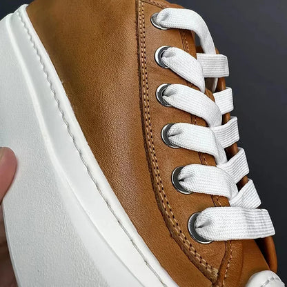 Handcrafted Retro-Inspired Casual Slip-On Sneakers with Height-Boosting Soft Soles for All-Day Comfort Available in Six Colors