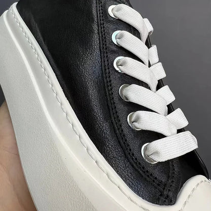 Handcrafted Retro-Inspired Casual Slip-On Sneakers with Height-Boosting Soft Soles for All-Day Comfort Available in Six Colors