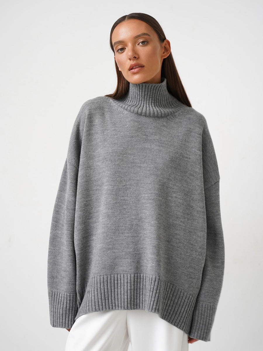 Minimalist Basic Turtleneck Sweater