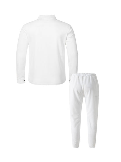 Men’s Casual Bomber Jacket & Pants 2-Piece Set