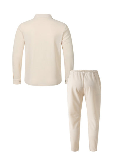 Men’s Casual Bomber Jacket & Pants 2-Piece Set